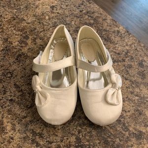 Ivory Mary Jane flats